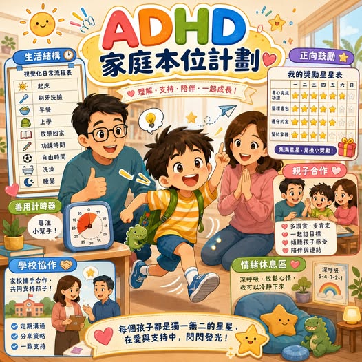 【ADHDer 是一種特質——ADHD 家庭本位計劃：把每天吼叫，變成看得見、做得到、追蹤得了】
